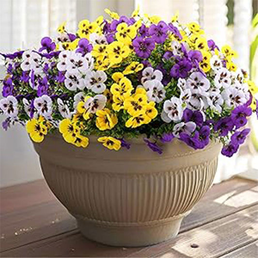 18 Bundles Artificial Pansy Flowers