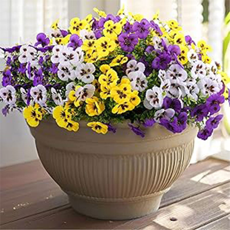 18 Bundles Artificial Pansy Flowers